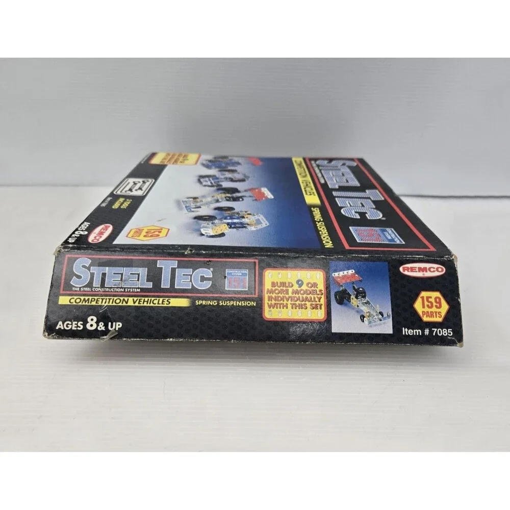 Remco Steel Tec Competition Vehicles Construction System Set 7085 Incomplete Vtg
